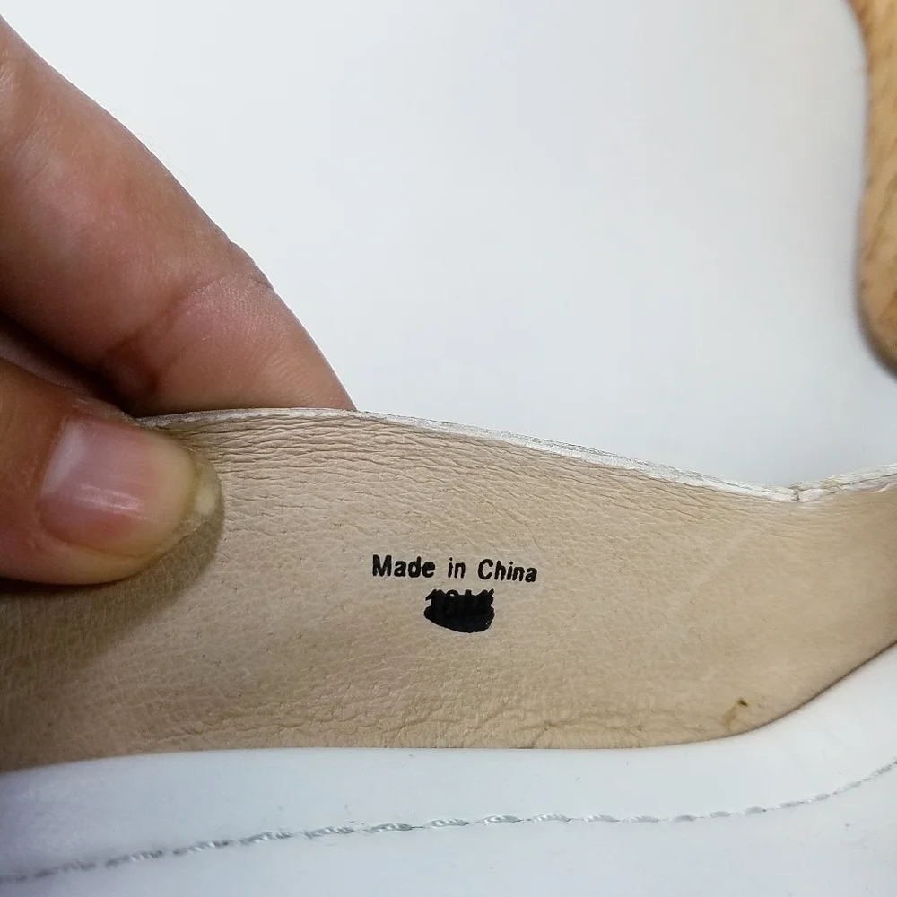 🌸 Kate‎ Spade | White Wedge Espadrilles 9